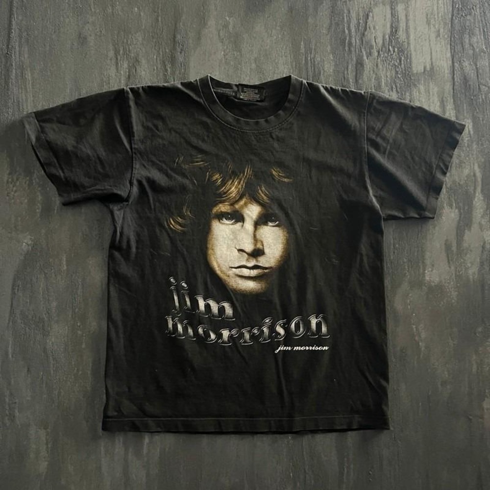 Vintage Jim Morrison Shirt Mens Medium Black 2000s The Doors